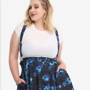 Hot Topic Galaxy suspender Circle Skirt Pop Culture